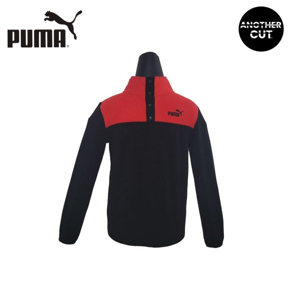 Puma Boy's Fleece Top | Red & Black - Picture 1 of 4